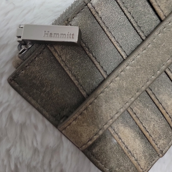 Hammitt Card Holder Distressed Gray - Picture 5 of 6